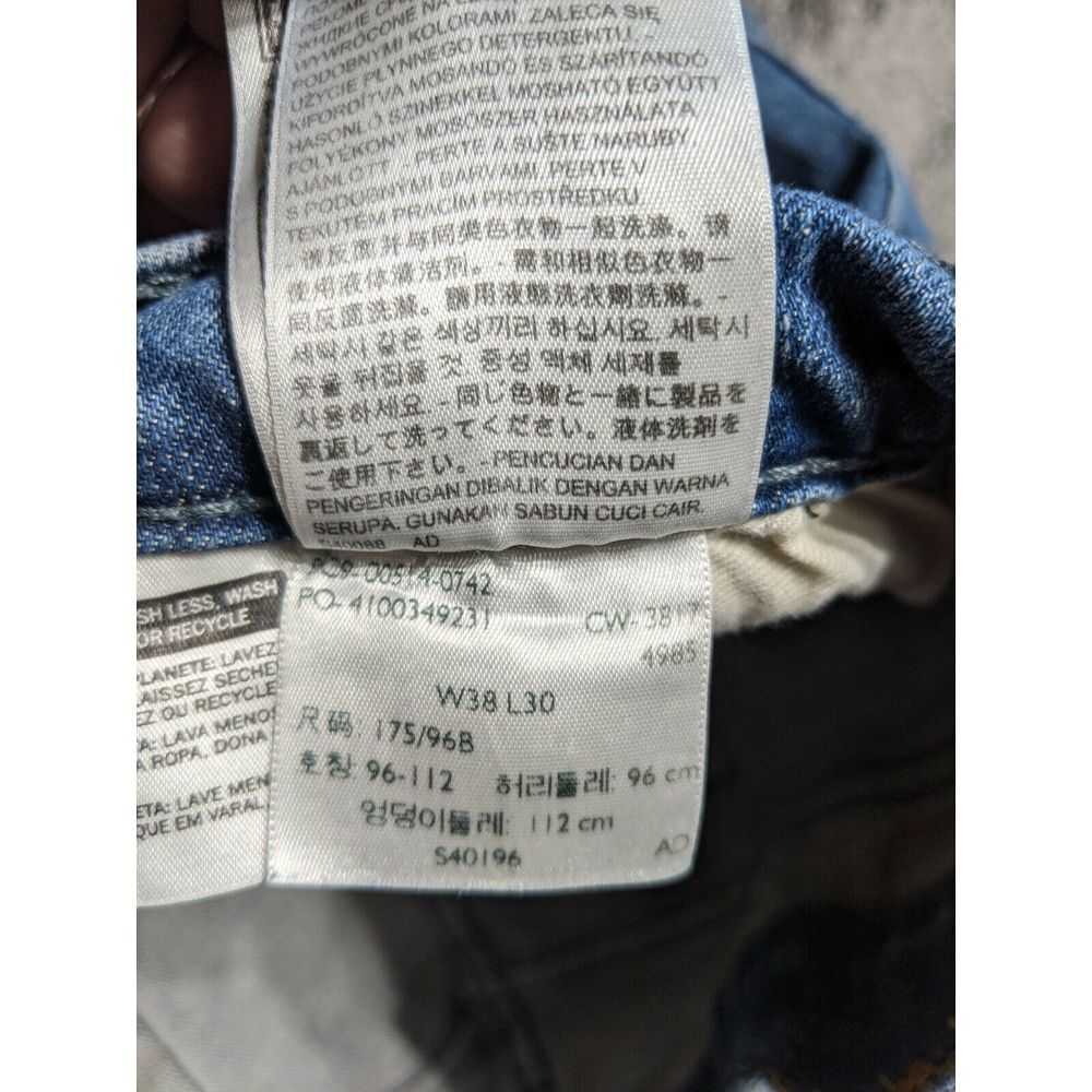 Levi's 514 Straight Fit Jeans Men's Size 38x30 Medium Wash - Picture 6 of 12